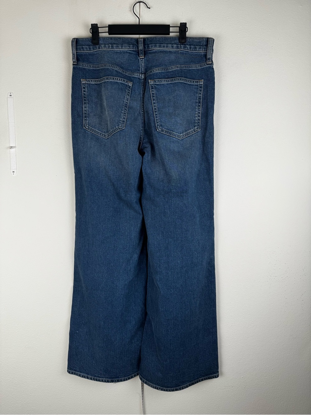 J.Crew Denim Trouser Jeans Wide Leg High Rise Size 30 Blue Charlotte Wash - Picture 9 of 15